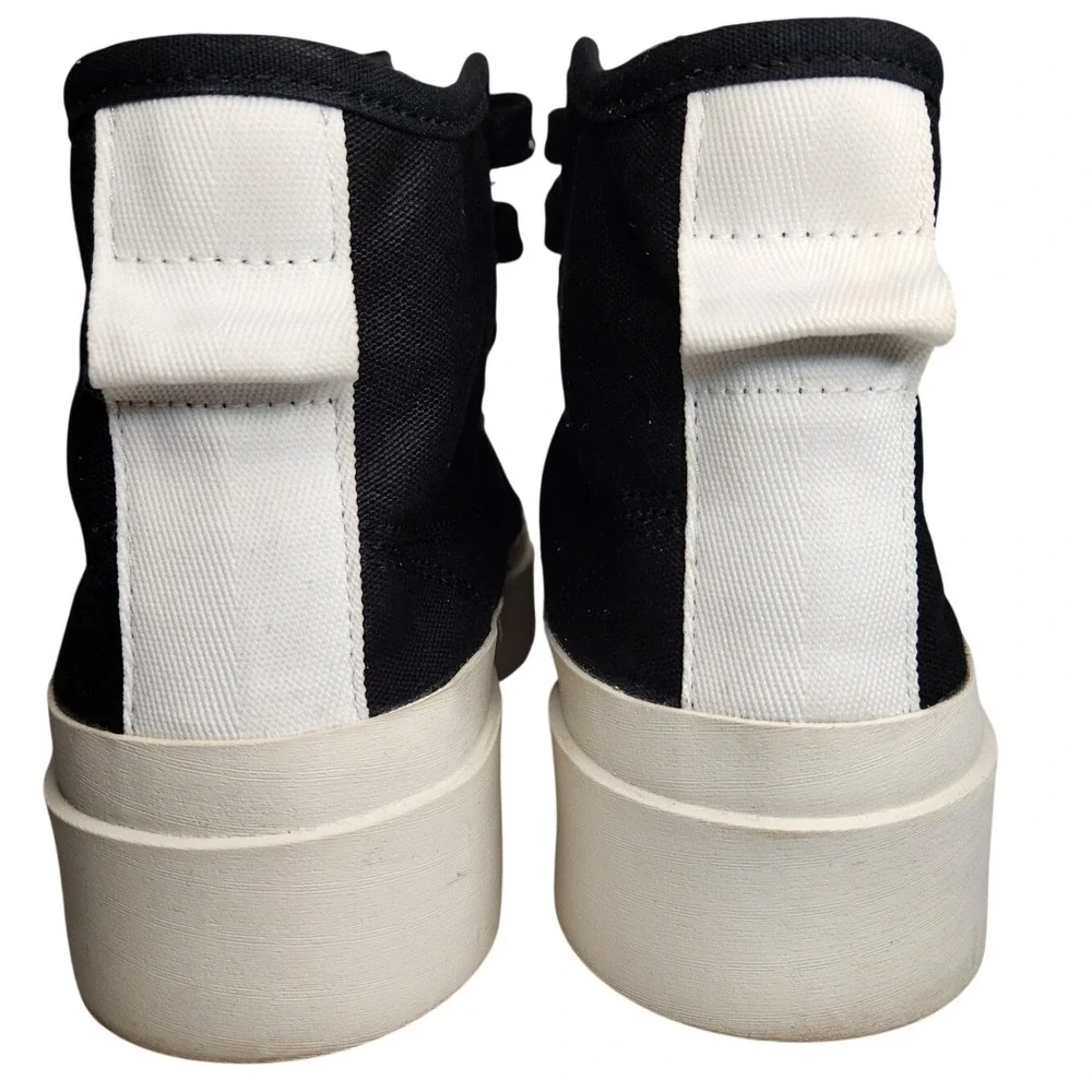 ADIDAS Originals Nizza Bonega Mid Sneakers Womens 7.5 Black White GZ4295